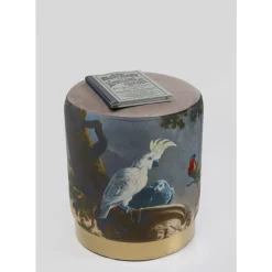 KARE Design Hocker Cherry Parrot Brass O32Cm- Sitzbänke