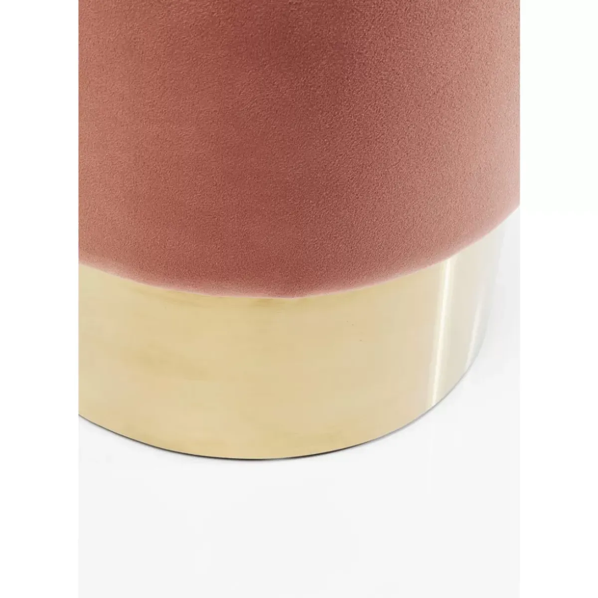 KARE Design Hocker Cherry Rose Brass O35Cm- Sitzbänke