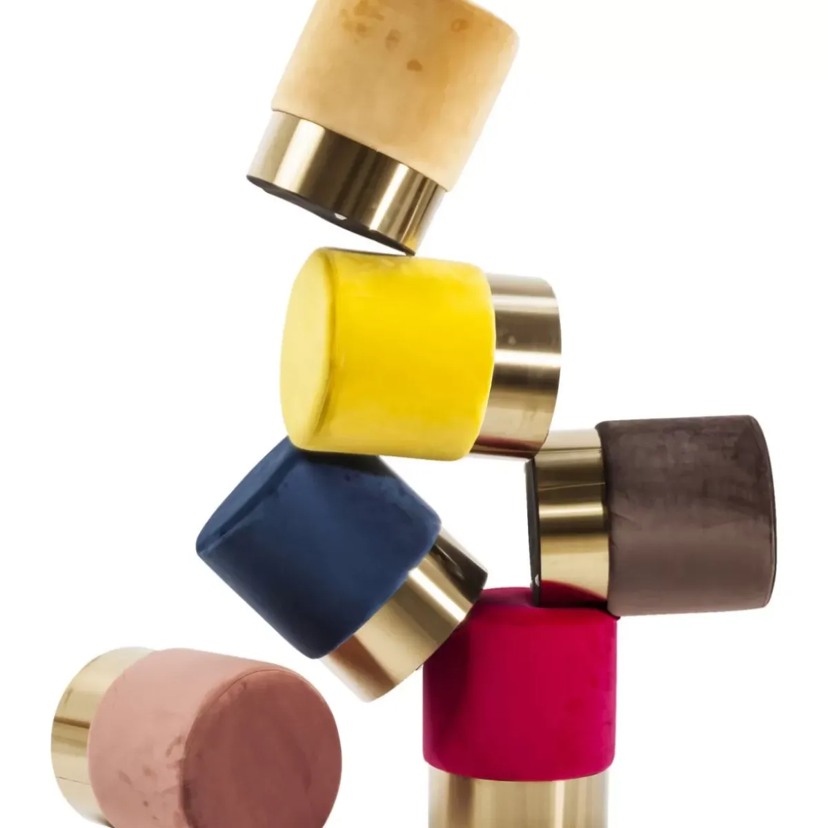 KARE Design Hocker Cherry Rose Brass O35Cm- Sitzbänke