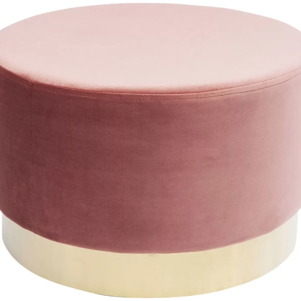 KARE Design Hocker Cherry Rose Brass O55Cm- Sitzbänke