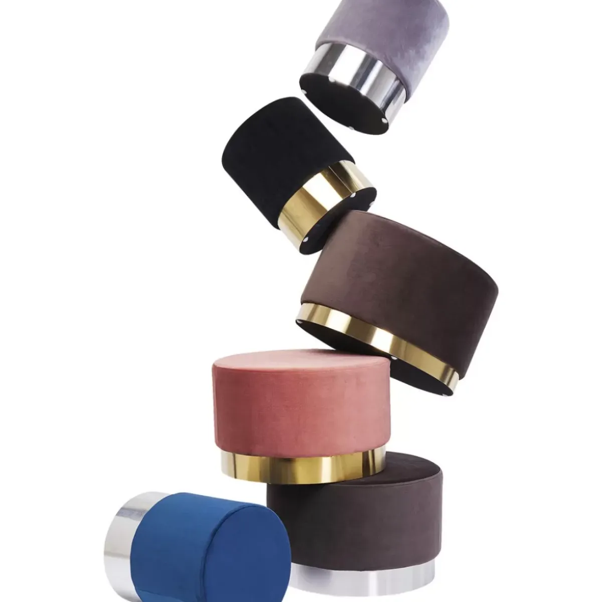 KARE Design Hocker Cherry Rose Brass O55Cm- Sitzbänke