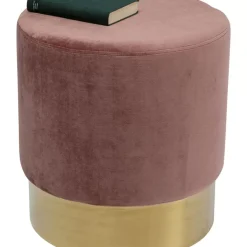 KARE Design Hocker Cherry Rose Brass O45Cm- Sitzbänke