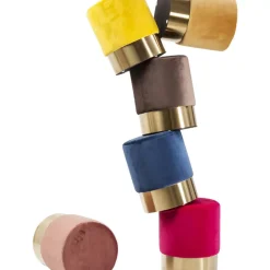 KARE Design Hocker Cherry Rose Brass O45Cm- Sitzbänke