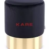 KARE Design Hocker Cherry Schwarz Brass O35Cm- Sitzbänke