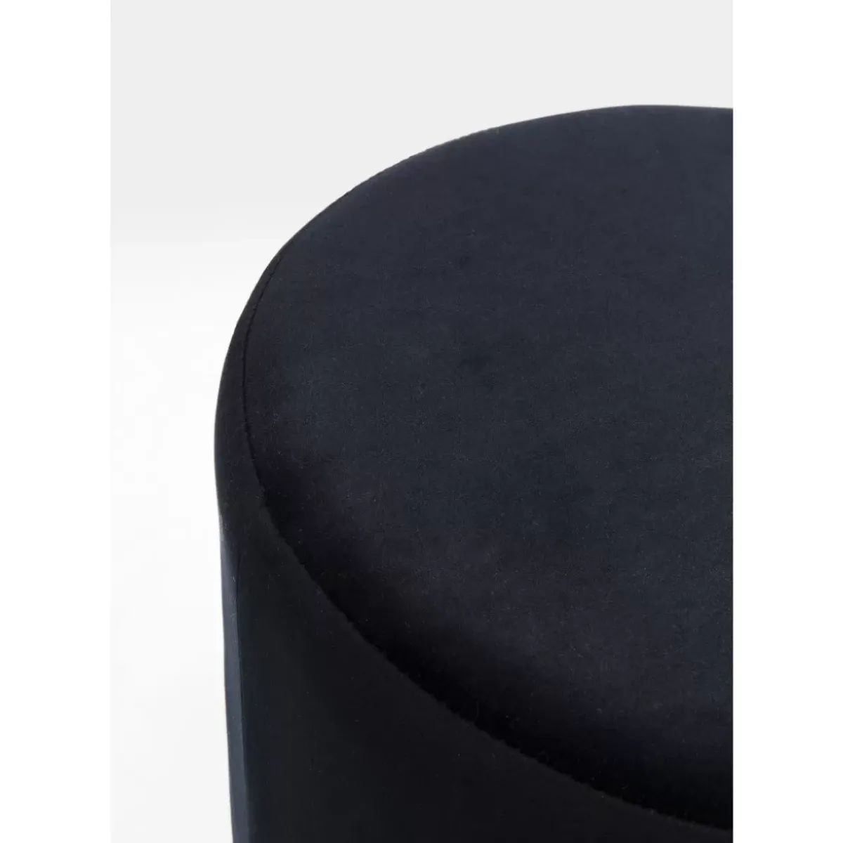 KARE Design Hocker Cherry Schwarz Brass O35Cm- Sitzbänke