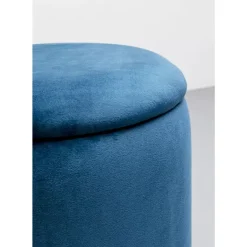 KARE Design Hocker Cherry Storage Blau Brass (2/Set)- Sitzbänke