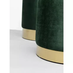 KARE Design Hocker Cherry Storage Dunkelgrun Brass (2/Set)- Sitzbänke