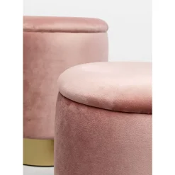 KARE Design Hocker Cherry Storage Rose Brass (2/Set)- Sitzbänke