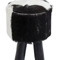 KARE Design Hocker Flint Stone Schwarz O35Cm- Sitzbänke