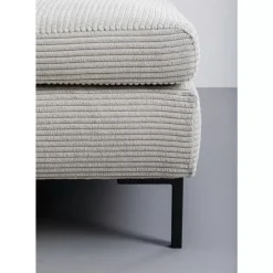 KARE Design Hocker Gianni Cord Grau- Sitzbänke