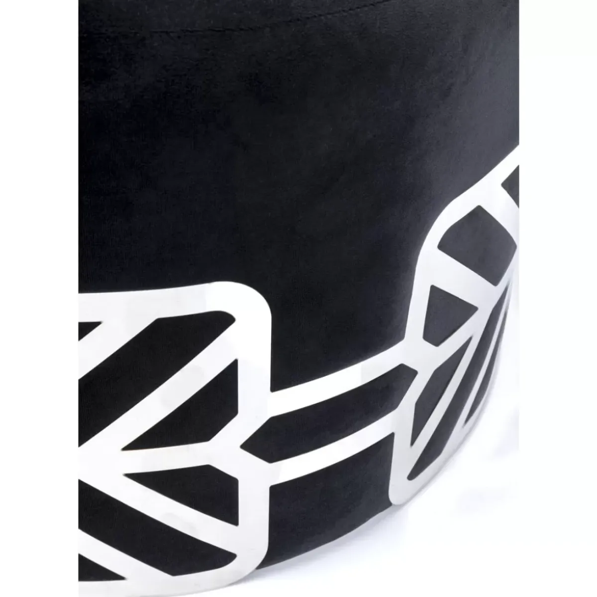 KARE Design Hocker Jenna Schwarz O61Cm- Sitzbänke