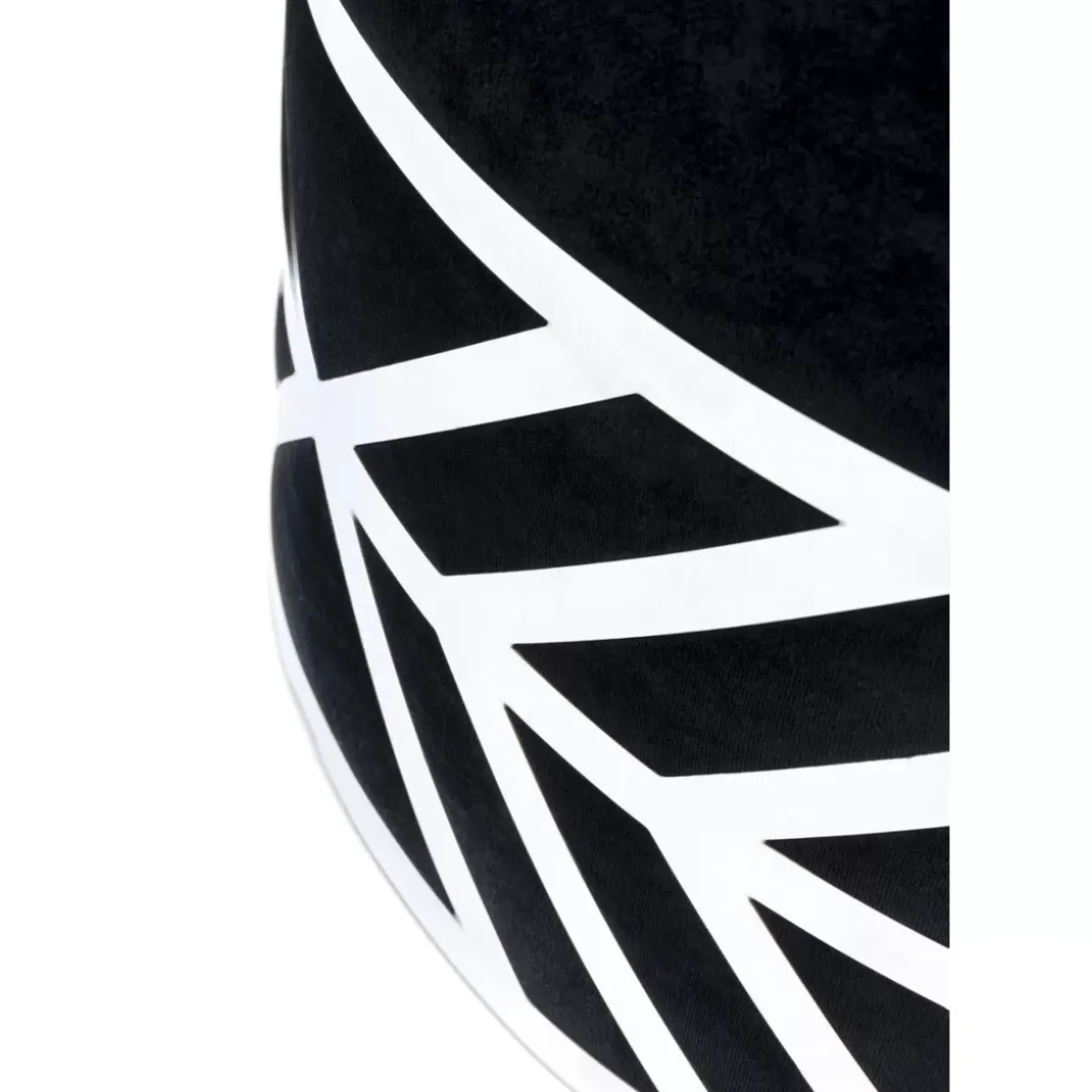 KARE Design Hocker Jenna Schwarz O61Cm- Sitzbänke