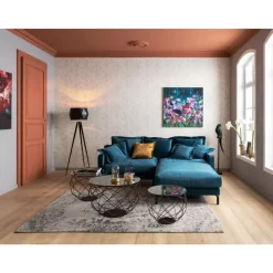 KARE Design Hocker Lullaby Petrol- Sitzbänke