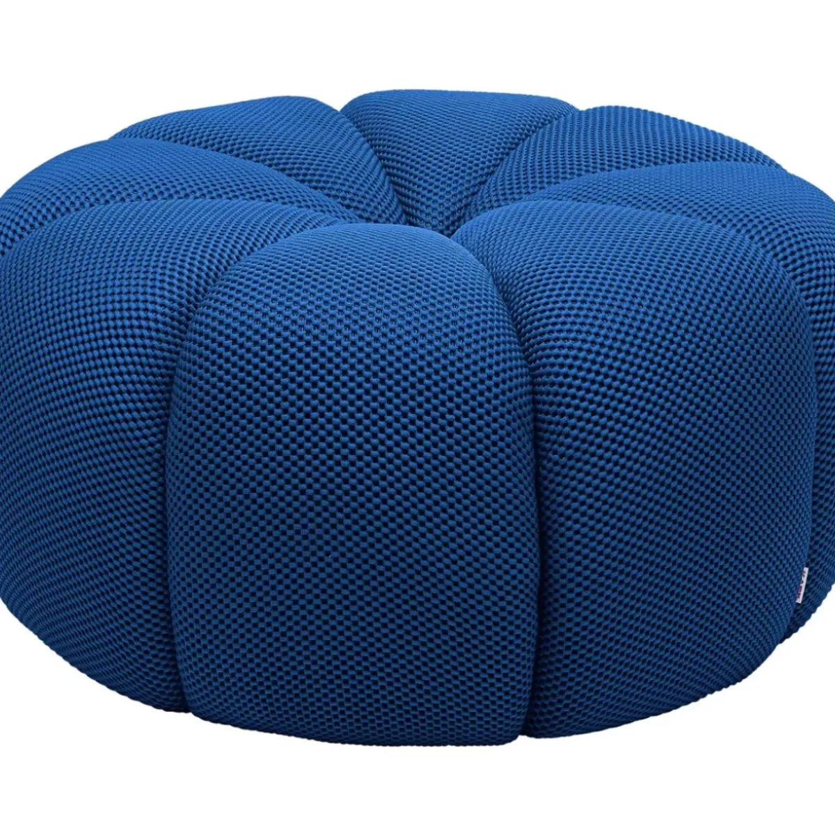 KARE Design Hocker Peppo Lounge Blau O80Cm- Sitzbänke