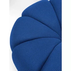 KARE Design Hocker Peppo Lounge Blau O80Cm- Sitzbänke