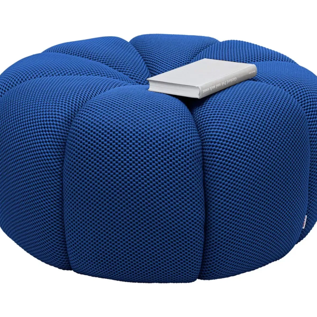 KARE Design Hocker Peppo Lounge Blau O80Cm- Sitzbänke