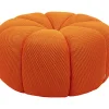 KARE Design Hocker Peppo Lounge Orange O80Cm- Sitzbänke