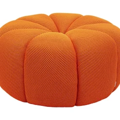 KARE Design Hocker Peppo Lounge Orange O80Cm- Sitzbänke