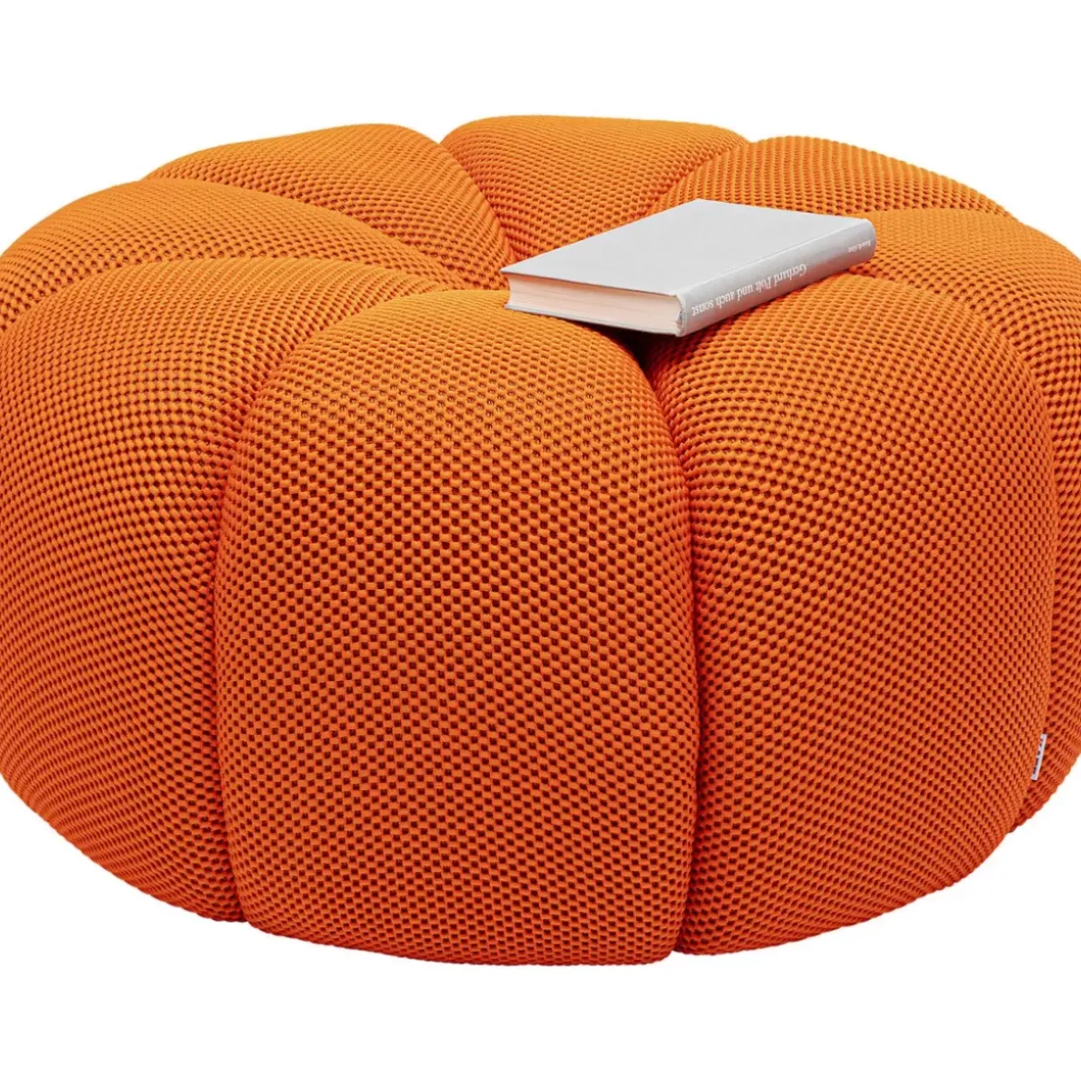 KARE Design Hocker Peppo Lounge Orange O80Cm- Sitzbänke