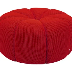 KARE Design Hocker Peppo Lounge Rot O80Cm- Sitzbänke
