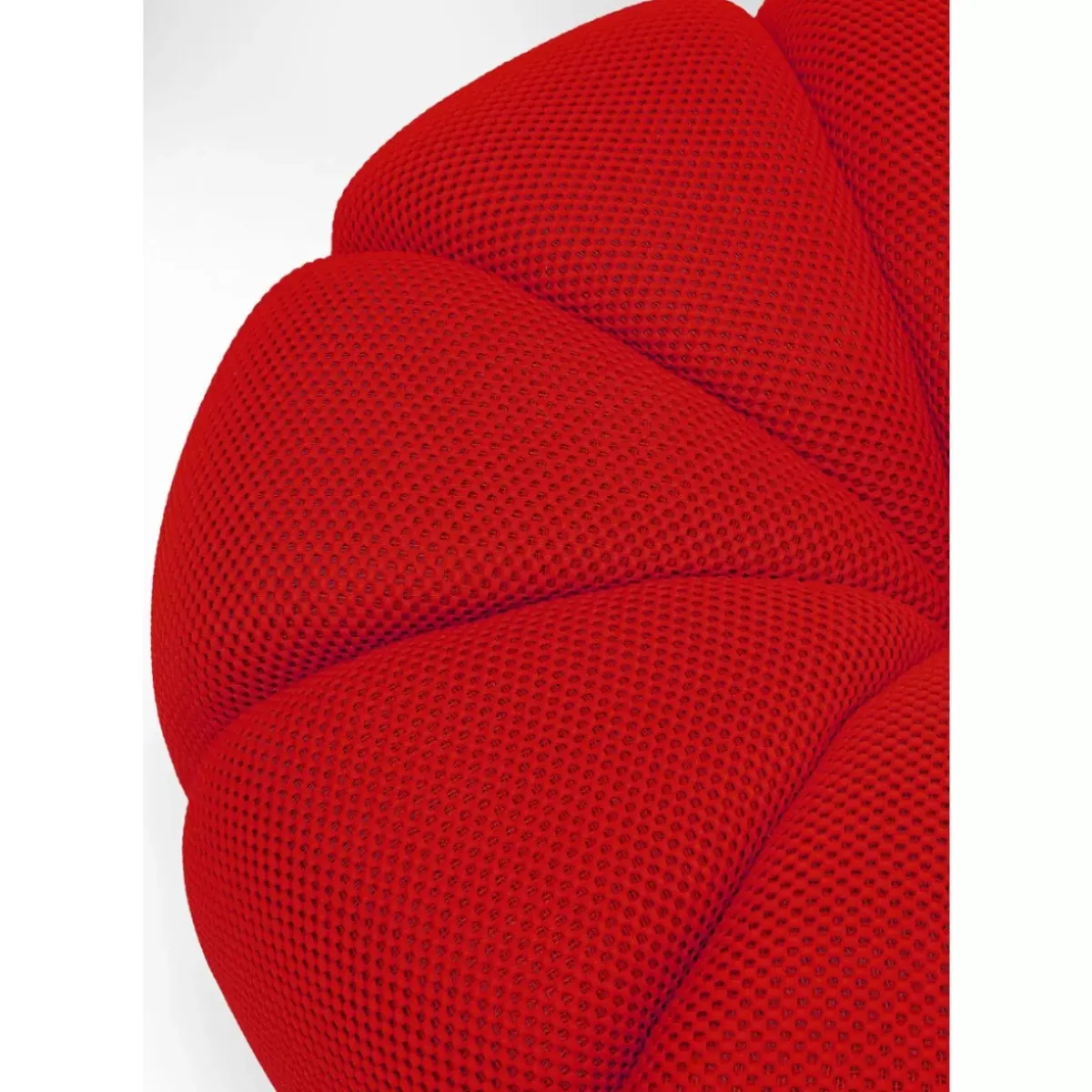 KARE Design Hocker Peppo Lounge Rot O80Cm- Sitzbänke