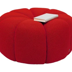 KARE Design Hocker Peppo Lounge Rot O80Cm- Sitzbänke