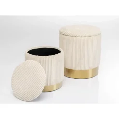 KARE Design Hocker Plush (2/Set)- Sitzbänke