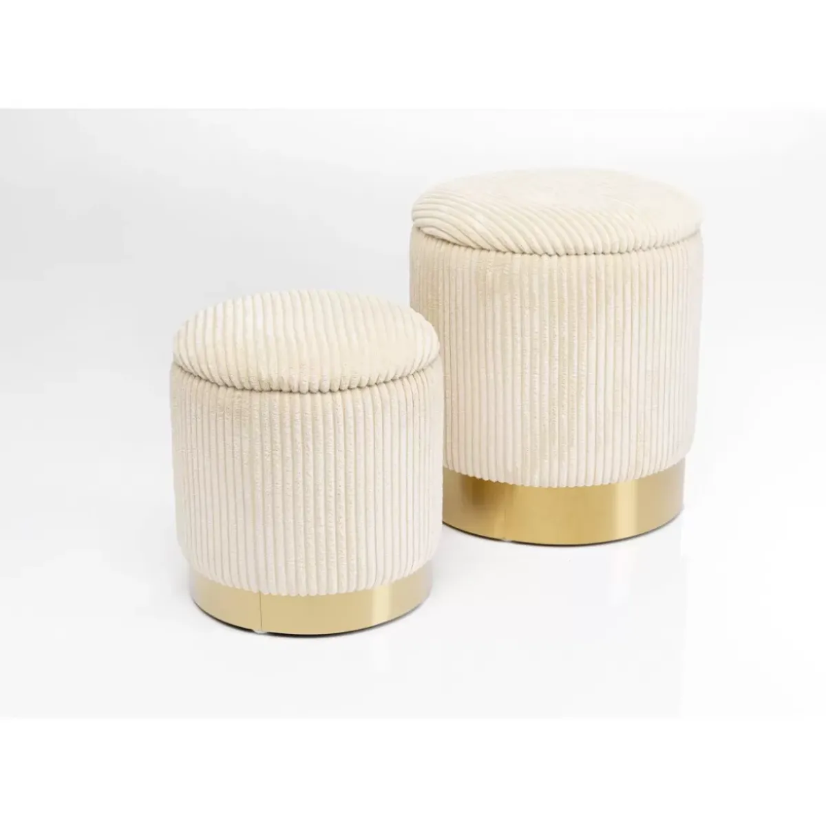 KARE Design Hocker Plush (2/Set)- Sitzbänke
