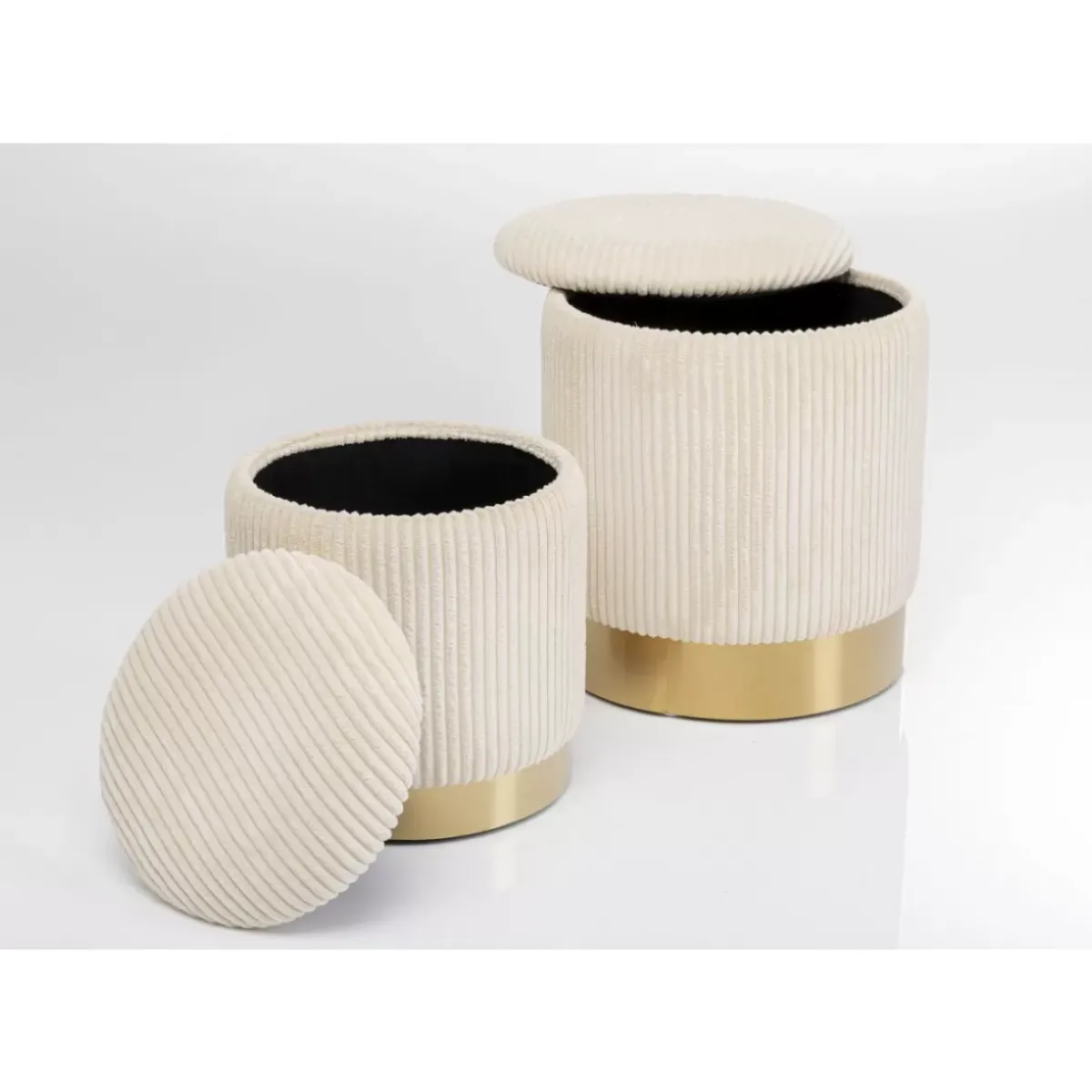 KARE Design Hocker Plush (2/Set)- Sitzbänke