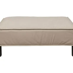 KARE Design Hocker Victor Leder Grau- Sitzbänke