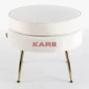 KARE Design Hocker Water Lily Beige- Sitzbänke