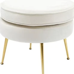 KARE Design Hocker Water Lily Beige- Sitzbänke