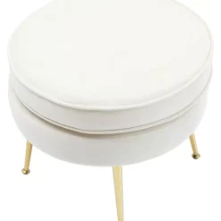 KARE Design Hocker Water Lily Beige- Sitzbänke