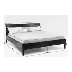 KARE Design Holzbett Brooklyn Walnut 180X200Cm- Betten