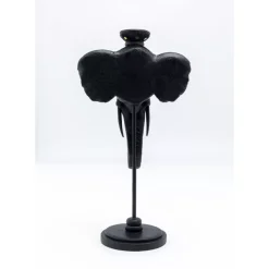 KARE Design Kerzenständer Elephant Head Schwarz 49Cm- Kerzenständer & Laternen