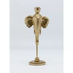 KARE Design Kerzenständer Elephant Head Gold 36Cm- Kerzenständer & Laternen
