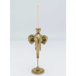 KARE Design Kerzenständer Elephant Head Gold 36Cm- Kerzenständer & Laternen