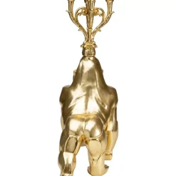 KARE Design Kerzenständer Gorilla Gold- Kerzenständer & Laternen
