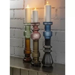 KARE Design Kerzenständer Marvelous Duo Grun Braun 49Cm- Kerzenständer & Laternen