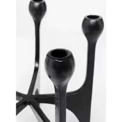 KARE Design Kerzenständer Stacky Schwarz 31Cm- Kerzenständer & Laternen