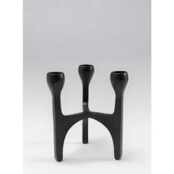 KARE Design Kerzenständer Stacky Schwarz 15Cm- Kerzenständer & Laternen