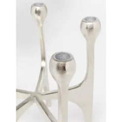 KARE Design Kerzenständer Stacky Silber 31Cm- Kerzenständer & Laternen