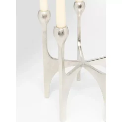 KARE Design Kerzenständer Stacky Silber 31Cm- Kerzenständer & Laternen