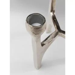 KARE Design Kerzenständer Stacky Silber 15Cm- Kerzenständer & Laternen