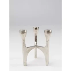 KARE Design Kerzenständer Stacky Silber 15Cm- Kerzenständer & Laternen