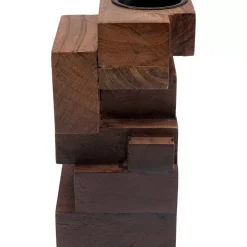 KARE Design Kerzenständer Wood Tetris 31Cm- Kerzenständer & Laternen