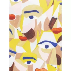KARE Design Kissen Artistic Faces 45X45Cm- Kissen