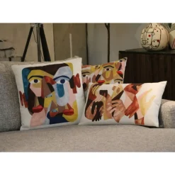KARE Design Kissen Artistic Faces 45X45Cm- Kissen