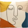 KARE Design Kissen Face Art Multi 50X50Cm- Kissen