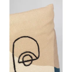 KARE Design Kissen Face Art Multi 50X50Cm- Kissen